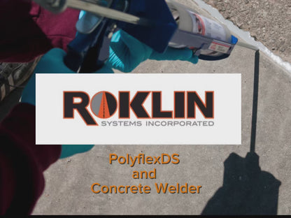 PolyFlex DS Rapid Concrete & Asphalt Crack Repair 21oz. Cartridge Plus Gun